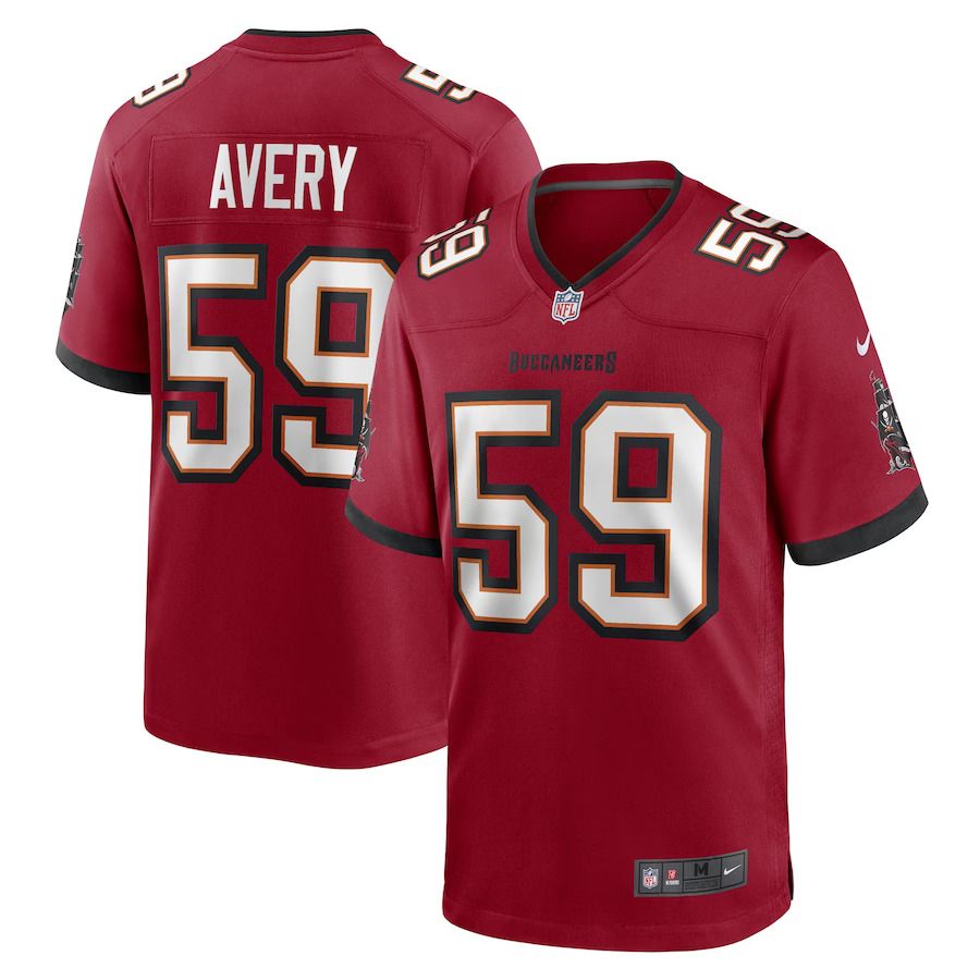 Men Tampa Bay Buccaneers 59 Genard Avery Nike Red Game Player NFL Jersey